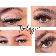 Today's lash transformation collage